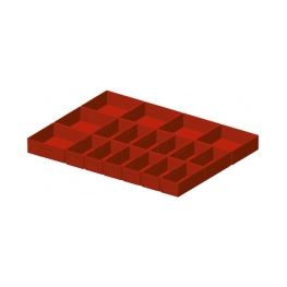 CAIXA COM DIVISÓRIAS DE PLÁSTICO PARA GAVETAS DE 50MM / 36x27 EH - FAMI