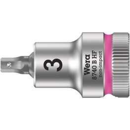 SOQUETE DE BITS 8740 B ZYKLOP COM FUNÇÃO DE RETENÇÃO 3/8", 3MM - WERA