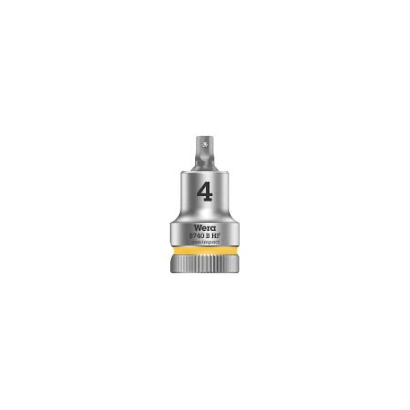 SOQUETE DE BIT 8740 B ZYKLOP COM FUNÇÃO DE RETENÇÃO 3/8", 4MM - WERA