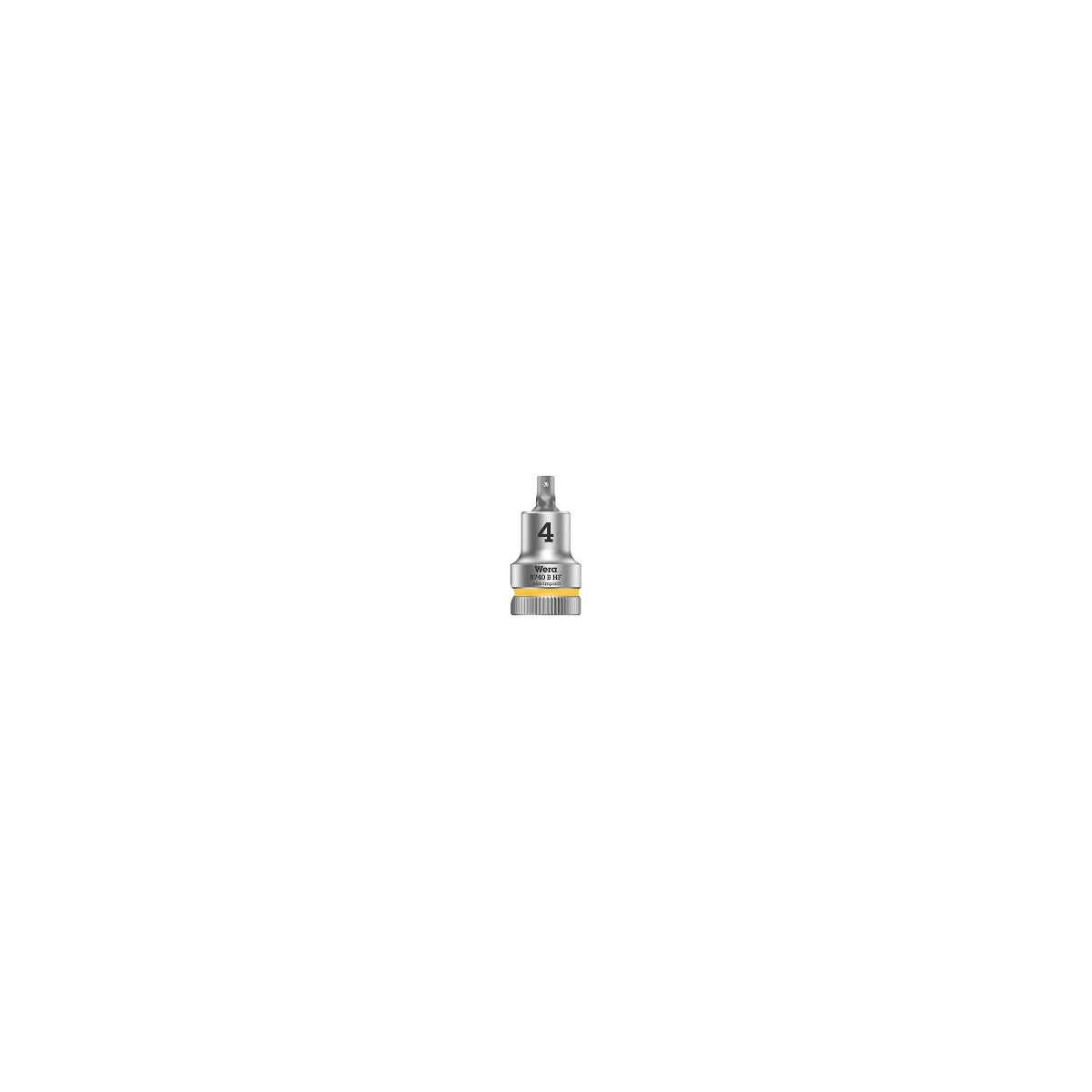 SOQUETE DE BIT 8740 B ZYKLOP COM FUNÇÃO DE RETENÇÃO 3/8", 4MM - WERA