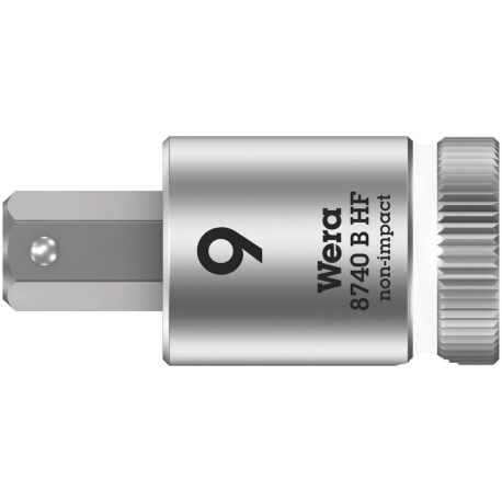 SOQUETE DE BIT 8740 B ZYKLOP COM FUNÇÃO DE RETENÇÃO 3/8", 9MM - WERA