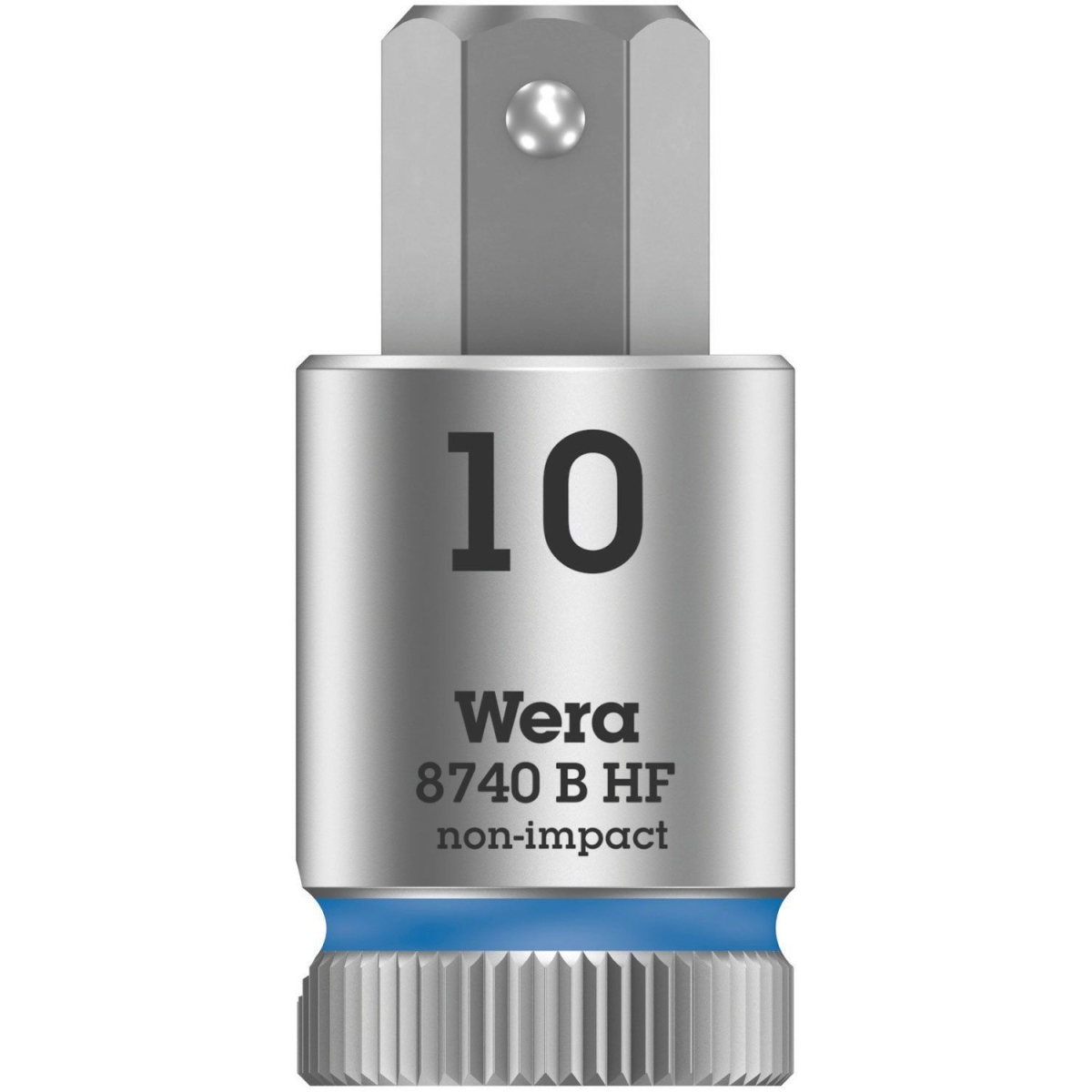 SOQUETE DE BIT 8740 B ZYKLOP COM FUNÇÃO DE RETENÇÃO 3/8", 10MM - WERA