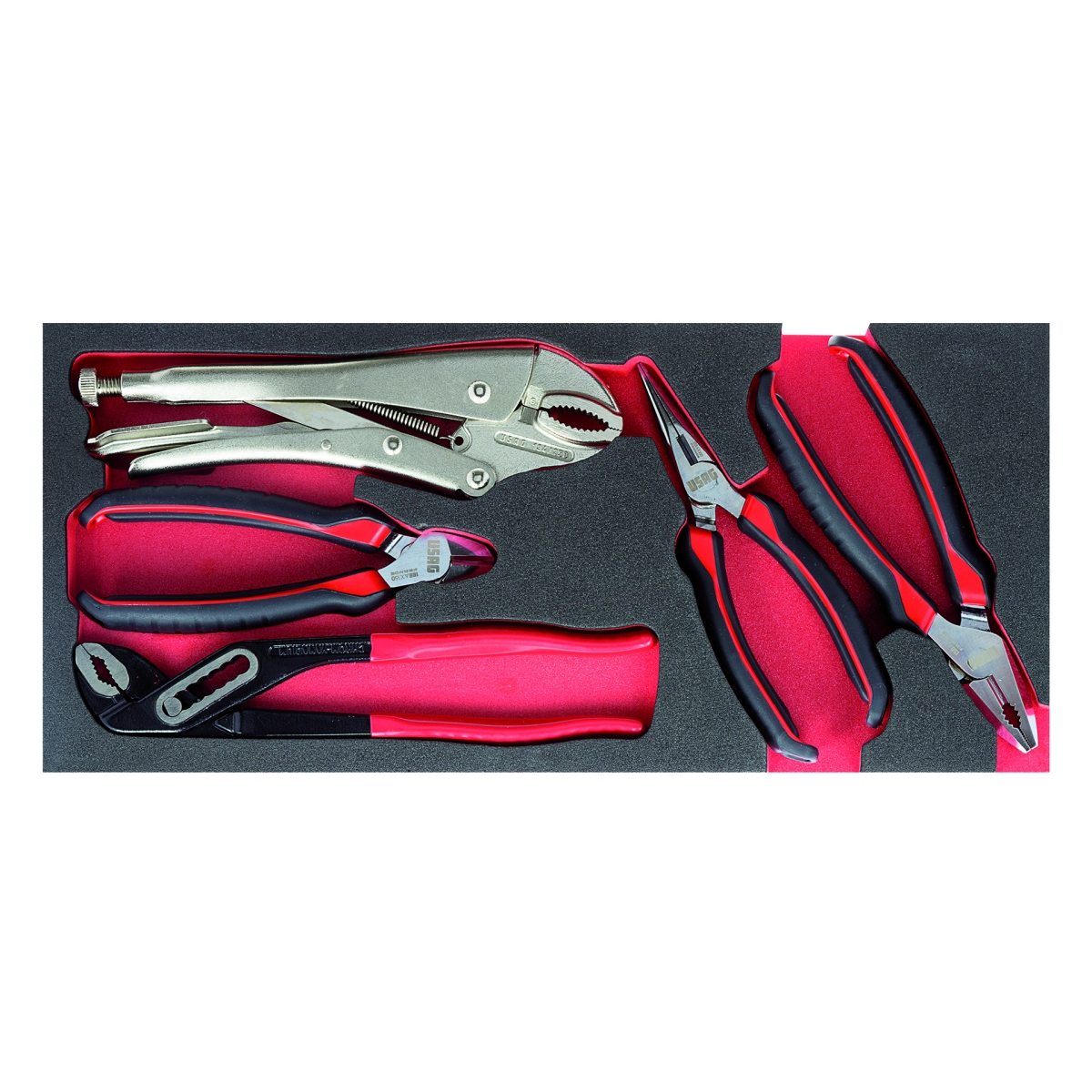 CONJUNTO DE ALICATES 519M 150AX EM EVA, 5 PEÇAS - USAG