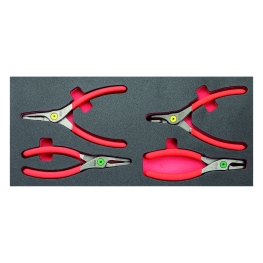 CONJUNTO DE ALICATES DE BICO 519M 127N EM EVA, 4 PEÇAS - USAG