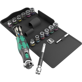CONJUNTO CATRACA 8009 ZYKLOP POCKET 4, 27 PEÇAS - WERA