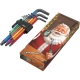 ESPECIAL DE NATAL 2023 CONJUNTO DE CHAVES L 950/9 HEX-PLUS MULTICOLOR 1 MÉTRICO BLACKLASER, 9 PEÇAS - WERA