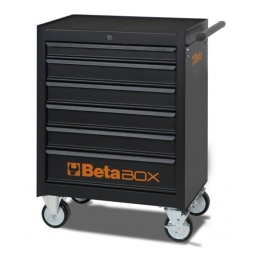 CARRO PARA FERRAMENTAS MODELO C04 BETA BOX COM 6 GAVETAS PRETO - BETA