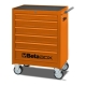 CARRO PARA FERRAMENTAS MODELO C04 BETA BOX COM 6 GAVETAS LARANJA - BETA