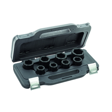 CONJUNTO DE SOQUETES DE IMPACTO HEXAGONAIS CURTOS 235 3/4M/C8, 8 PEÇAS - USAG