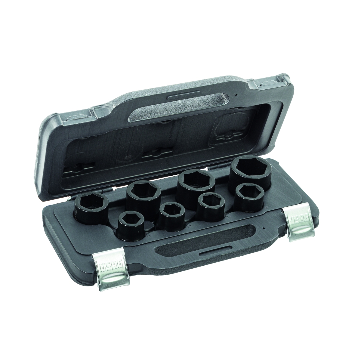 CONJUNTO DE SOQUETES DE IMPACTO HEXAGONAIS CURTOS 235 3/4M/C8, 8 PEÇAS - USAG