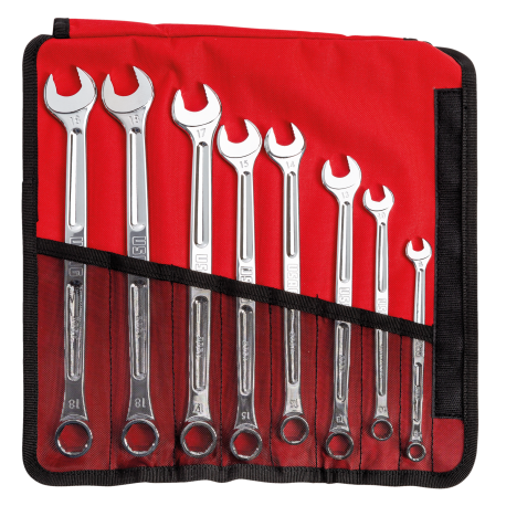 CONJUNTO DE CHAVES COMBINADAS COM PERFIS ESPECIAIS 285X/B8, 8 PEÇAS - USAG