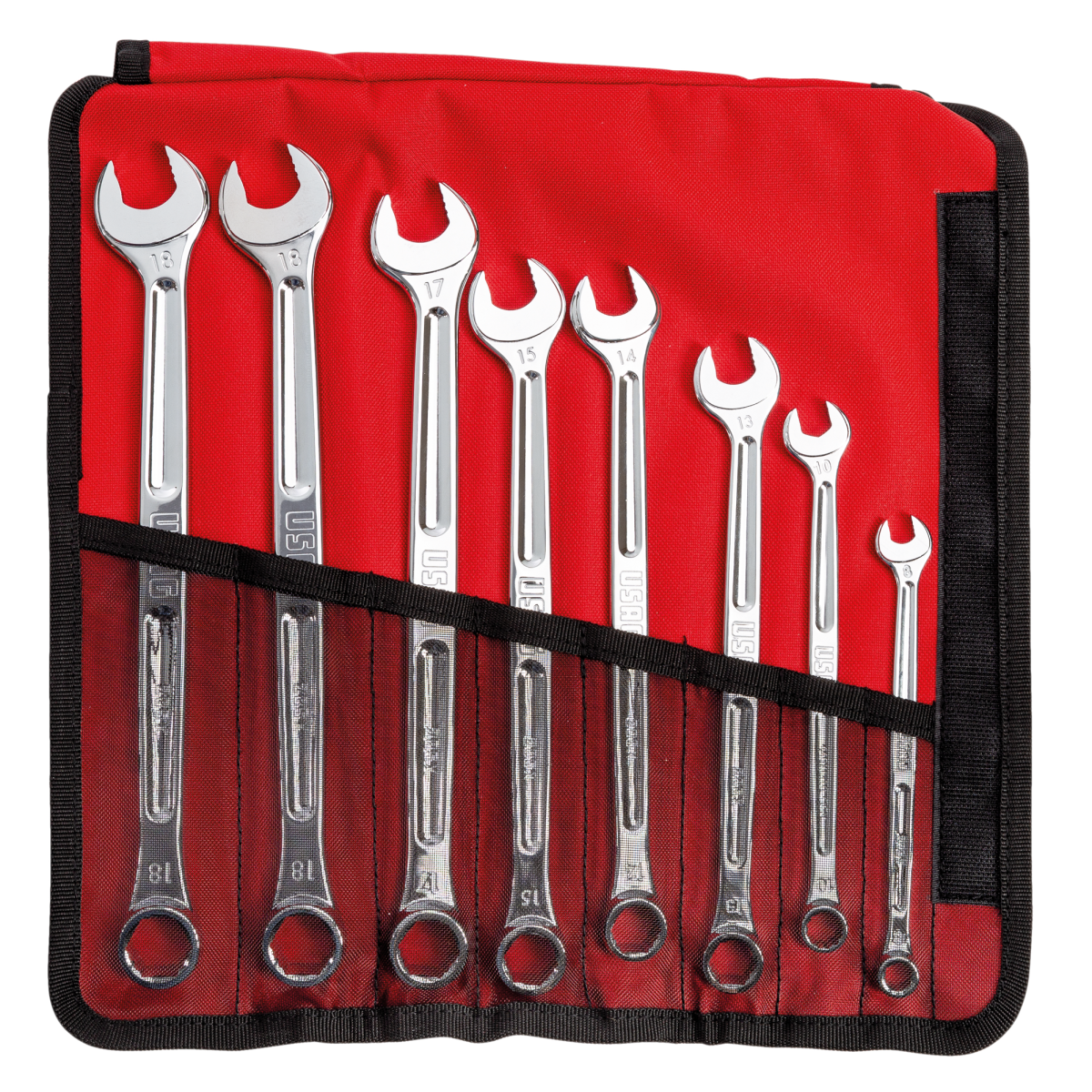 CONJUNTO DE CHAVES COMBINADAS COM PERFIS ESPECIAIS 285X/B8, 8 PEÇAS - USAG