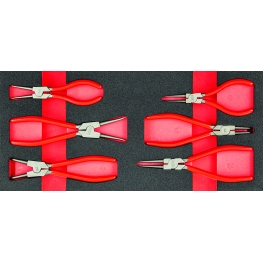 CONJUNTO DE ALICATES 519 M 127C EM EVA, 6 PEÇAS - USAG