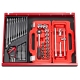 CONJUNTO DE SOQUETES HEXAGONAIS E CATRACA 1/2" 601 1/2 J22 - USAG