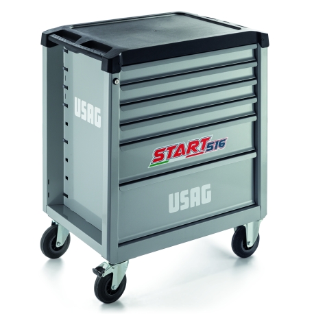 CARRO START PARA FERRAMENTAS 516 SE6V CINZA, 6 GAVETAS (VAZIO) - USAG