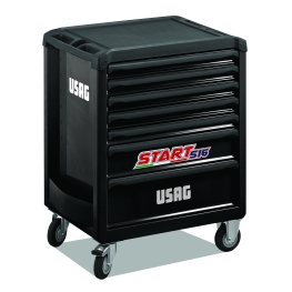CARRO START PARA FERRAMENTAS 516 SE6NV PRETO, 6 GAVETAS (VAZIO) - USAG