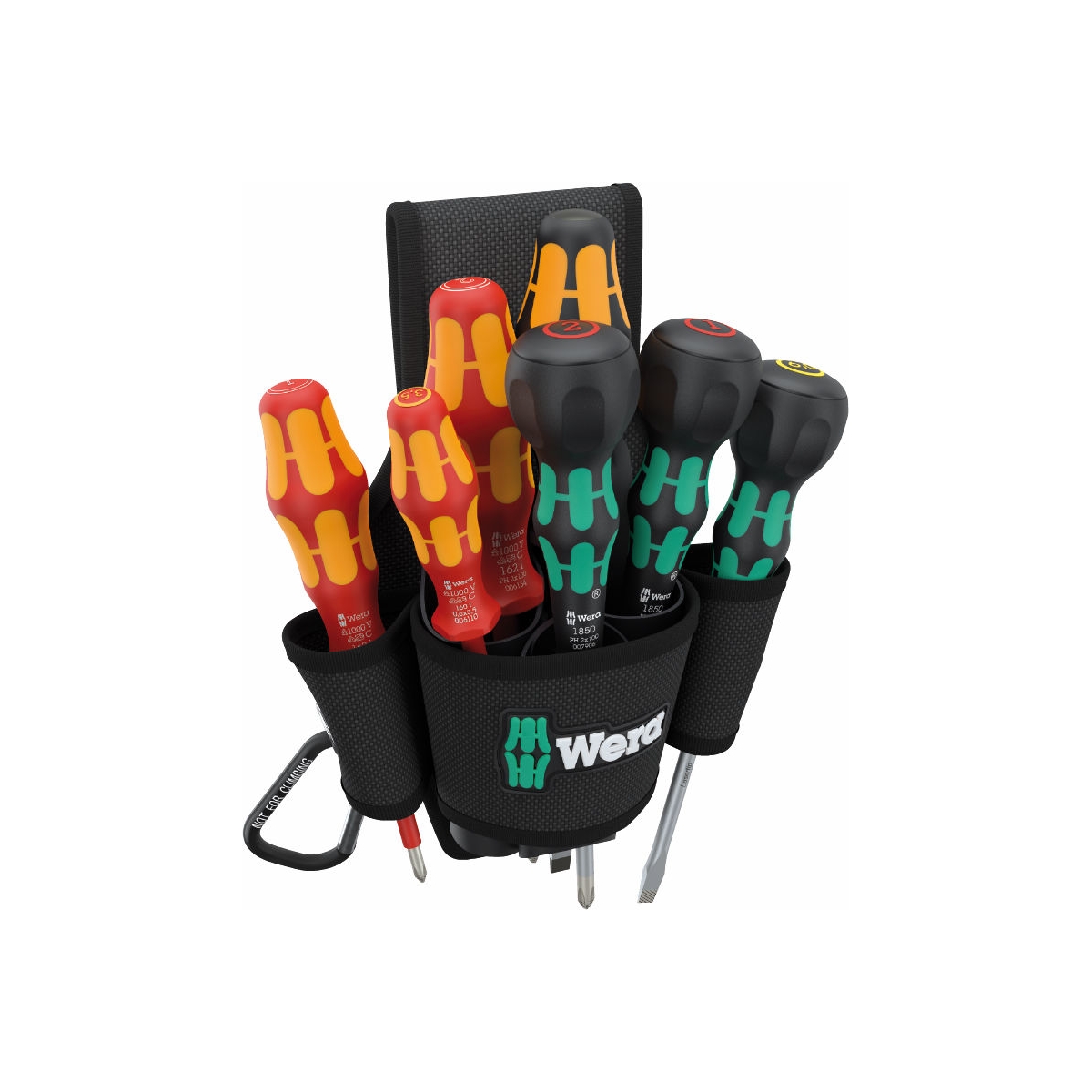 CONJUNTO DE CHAVES 9621/2 COM COLDRE DE CINTO, 8 PEÇAS - WERA