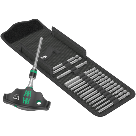 CONJUNTO KRAFTFORM KOMPAKT 400 RA 1, 17 PEÇAS - WERA