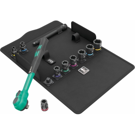 Conjunto de catraca Zyklop Comfort 8100 SB 13, 11 peças - WERA