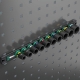 Trilho soquete magnético 9607 B Impaktor 1, 10 peças - WERA