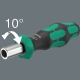 Chave de fenda 838 RA S com suporte de bits e funcionalidade de catraca, 1/4" - WERA