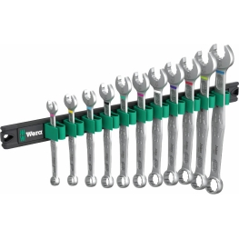 Trilho magnético 9640 Joker 1 Conjunto de chaves de boca fixas, 11 peças. - WERA