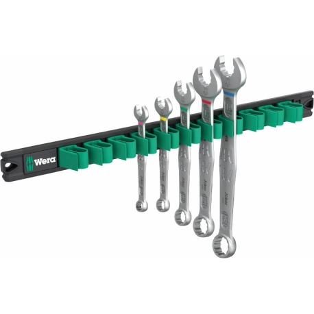 Trilho magnético 9641 Joker 2 Conjunto de chaves de boca fixas, 5 peças - WERA
