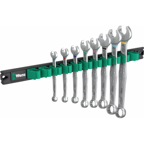 Trilho magnético 9642 Joker Imperial 1 Conjunto de chaves de boca fixas, 8 peças. - WERA