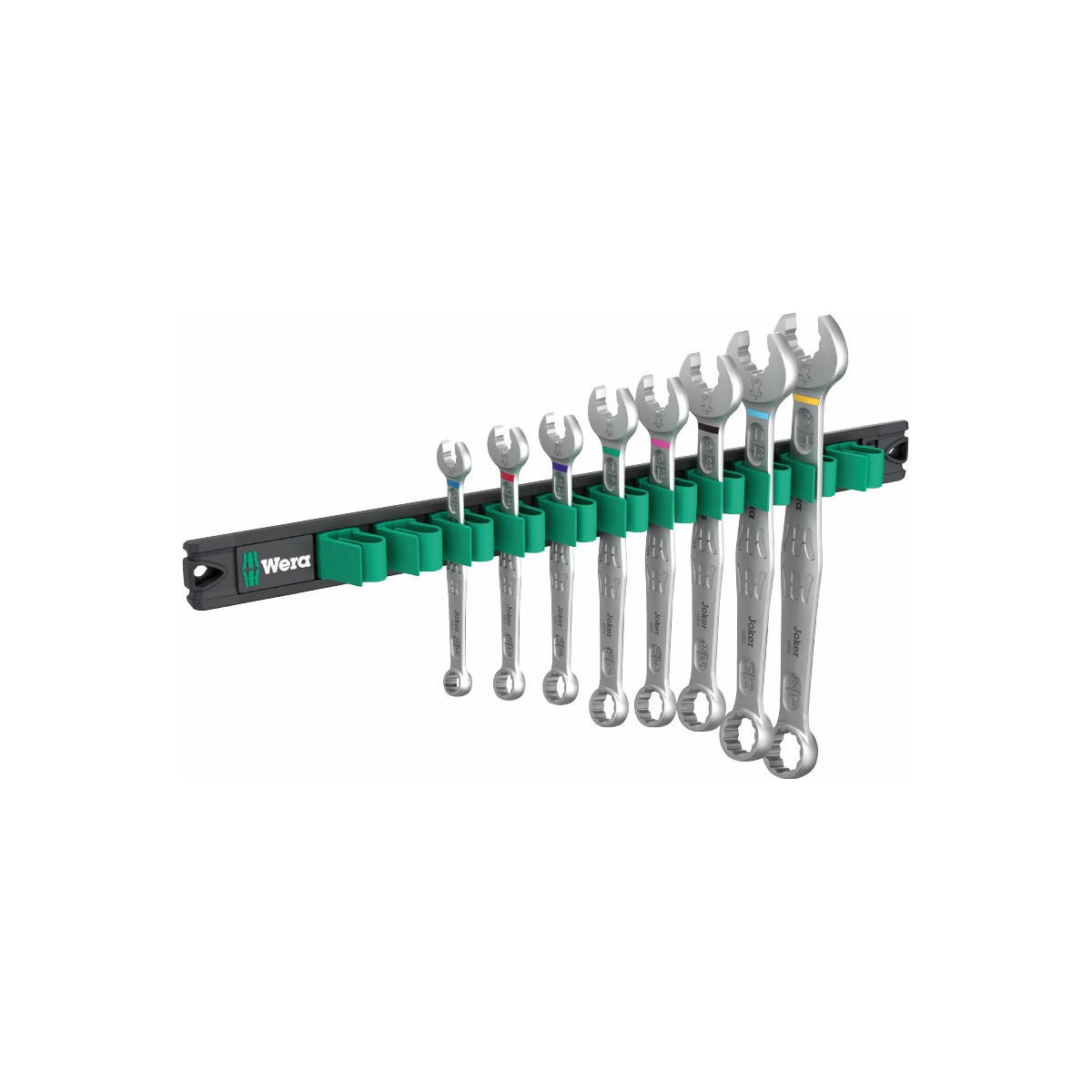 Trilho magnético 9642 Joker Imperial 1 Conjunto de chaves de boca fixas, 8 peças. - WERA