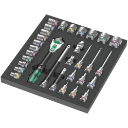 Conjunto Catraca Conjunto 1, 31 Peças reservatório de Espuma 1/2" Zyklop 8000 C - 