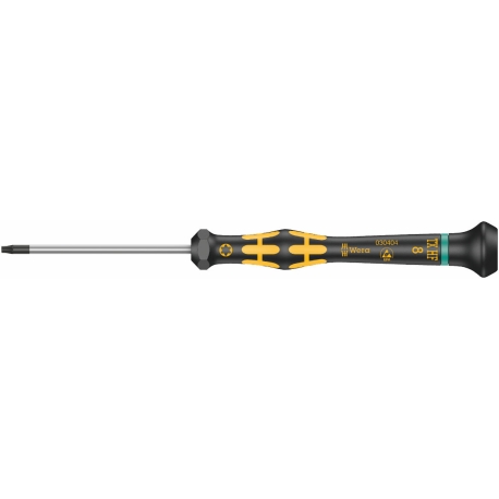 Micro chave de fenda com função de fixação para parafusos TORX®, TX 5 x 40 mm (chave de fenda) 1567 TORX® HF ESD Kraftform - 
