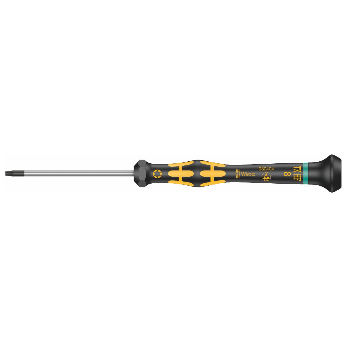 Micro chave de fenda com função de fixação para parafusos TORX®, TX 5 x 40 mm (chave de fenda) 1567 TORX® HF ESD Kraftform - 