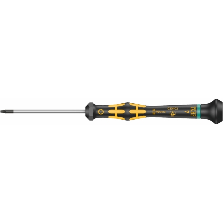 Micro chave de fenda com função de fixação para parafusos TORX®, TX 7 x 60 mm (chave de fenda) 1567 TORX® HF ESD Kraftform - 