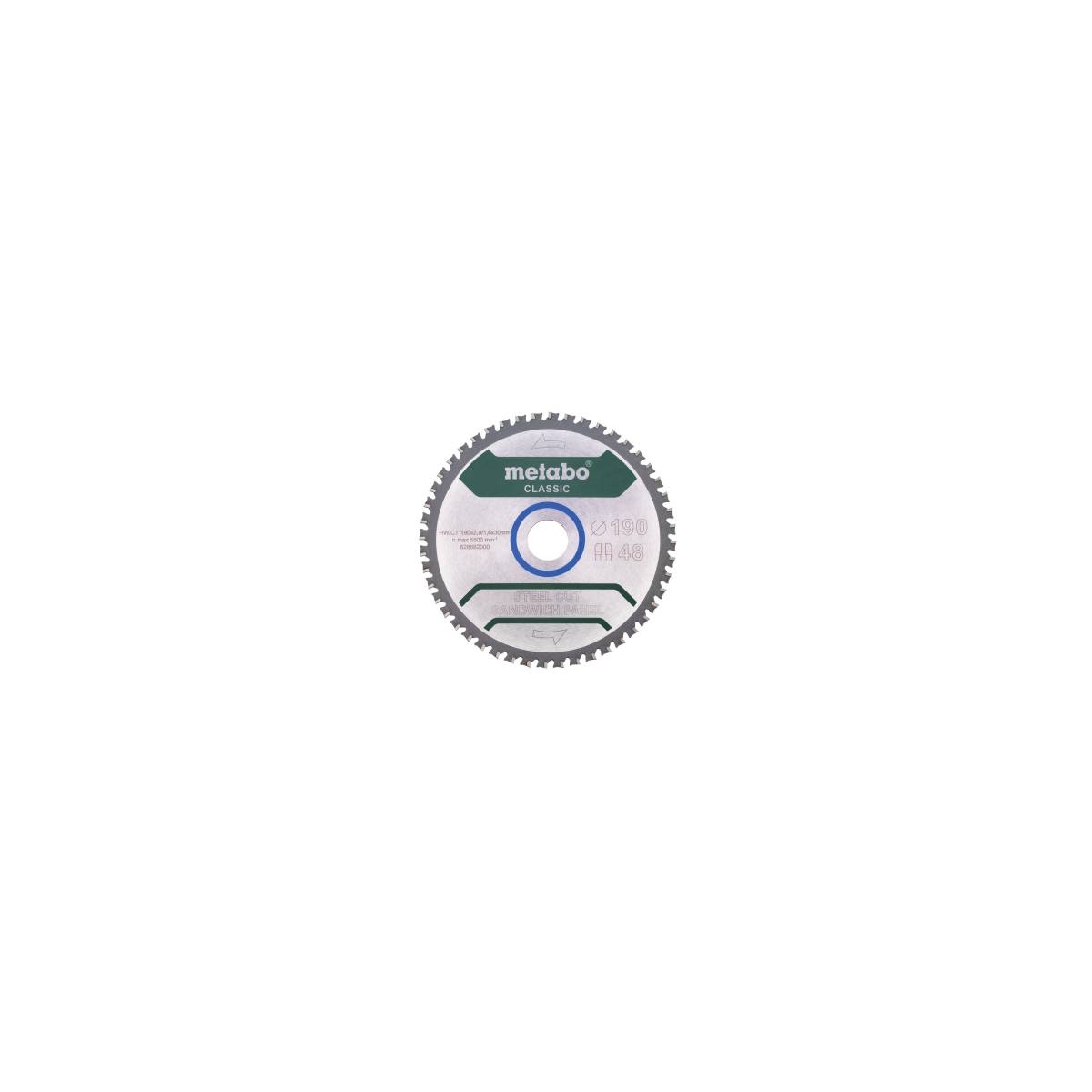 DISCO CORTE 190X30 Z48 FZ/FA - METABO