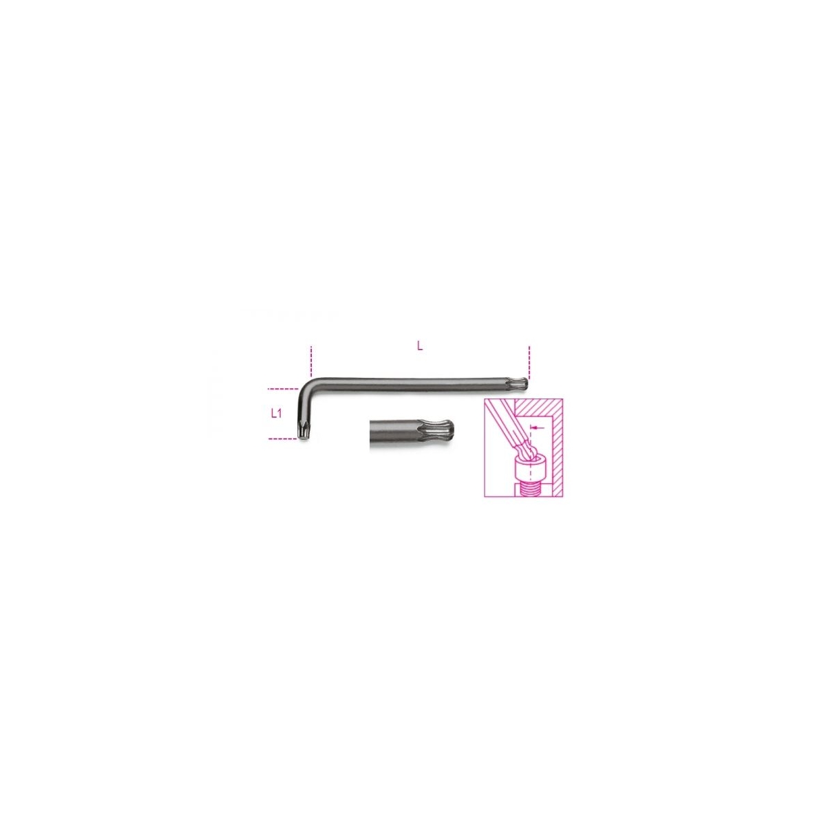 CHAVE L ABAULADA TIP TORX (T15 - BETA