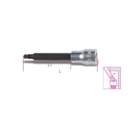 SOQUETE LONGO QUADRA 3/8 (4L) - BETA