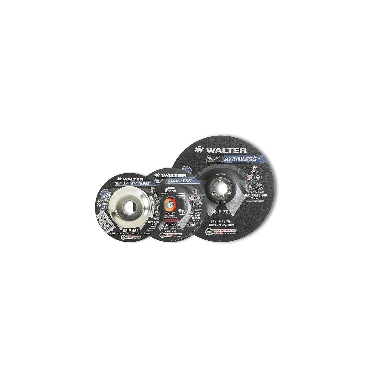 Disco de Desbaste para Inox 177,8x7x22mm 08-F 700 - Walter - WALTER