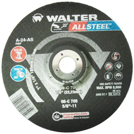 DISCO DESBASTE 177,8 mm x 6,4 mm x 22,0 mm 08C700 - WALTER