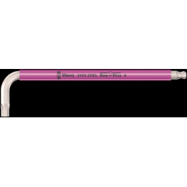 CHAVE L 3 X 123 MM INOX MULTICOLOR MÉTRICO 3950 SPKL L-KEY - WERA - WERA