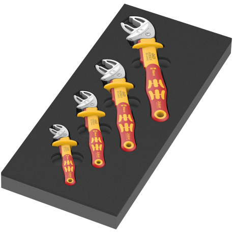 CONJUNTO CHAVE AUTOAJUSTAVEL VDE 4 PEÇAS 6004 JOKER 9734 INSERTO DE ESPUMA 1 WERA - WERA