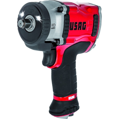 Chave de impacto de magnésio com LED - extra compacta