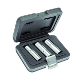 Conjunto com soquetes hexagonais longos X-Grip em caixa modular (3 unid.)